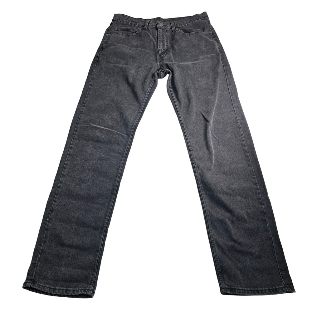 Levi's Straight Leg Jeans Mens 34x34 Washed Black Faded Denim Classic Fit - Picture 5 of 16